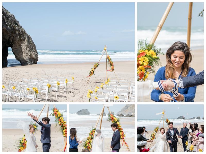 Beach Ceremony at My Vintage Wedding Portugal