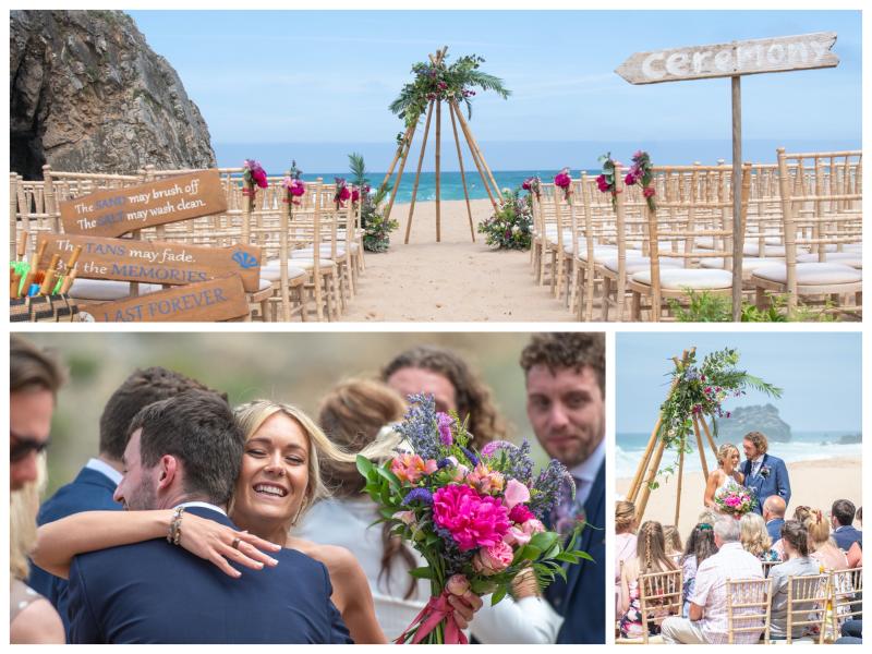 Beach Ceremony at My Vintage Wedding Portugal 
